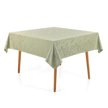 Imagem de Toalha de Mesa Quadrada 8 Lugares Karsten Veríssimo Verde