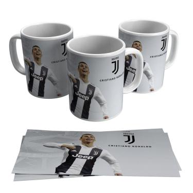 Imagem de Caneca Cristiano Ronaldo Juventus Time Italiano Craque 325ml