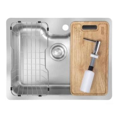 Imagem de Cuba franke de embutir bcx bell 110-55 tl 54,5x41,5cm c/ acessórios 16