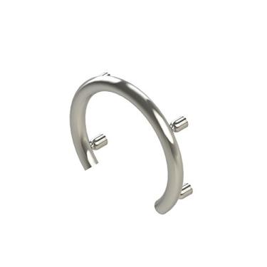 Imagem de Invisia Anel de destaque - barra de apoio circular, aço inoxidável resistente à ferrugem | Barra de apoio de segurança de chuveiro de designer compatível com ADA, suporta até 226 kg. Idosos e