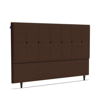 Imagem de Cabeceira Piave Veluto Marrom Queen (8x160x120) - Ortobom