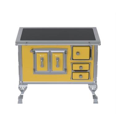 Imagem de Fogão a Lenha GII N 2 Sec Xviii Premium Amarelo Saida Esquerda