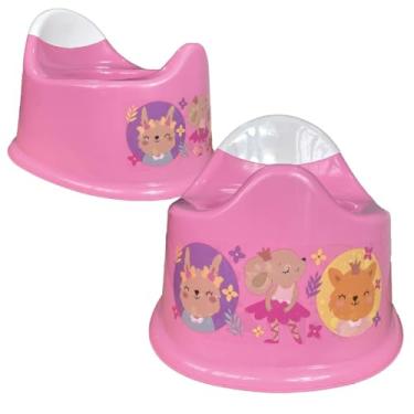 Imagem de Assento Pinico Infantil Desfralde Penico Redutor Transição Troninho Até 30kg Menino Menina (PENIQUINHO BALLET - ROSA)