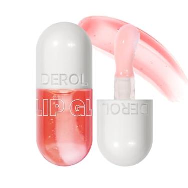 Imagem de Honeyouth Lip Plumper Framboesa (0,19 Fl. Oz.) Óleo labial natural brilho labial 2 em 1 sérum para lábios bonitos e cheios, hidratante e reduz linhas finas, tangerina