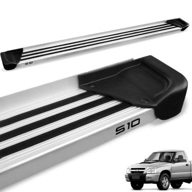 Imagem de Estribo Lateral S10 Cab. Simples 1995 a 2011 Aluminio Natural A1 Gtnox