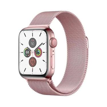 Imagem de Pulseira De Metal Milanese Loop De 44mm 40mm 45mm 41mm Para Apple Watc