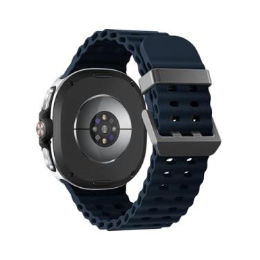 Imagem de Pulseiras oceânicas compatíveis com Samsung Galaxy Watch 8 de 40 mm e 44 mm/8 Classic 46 mm, pulseira esportiva de silicone macio sem lacunas para Galaxy Watch 8 Classic/8 para homens e mulheres