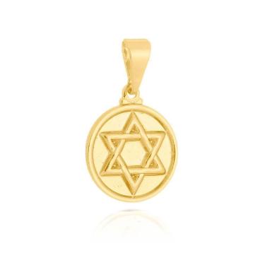 Imagem de Pingente Estrela De Davi - 1,5 X 1,5 Cm - Banhado A Ouro 18