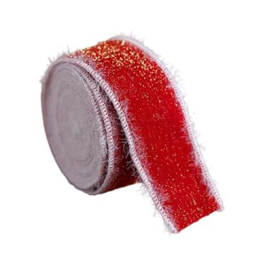 Imagem de Fancyes Fita de Natal Fita de Natal Multiuso Decoração de Embrulho de Presente para Decoração de Fazendo Laços Festa de, Style C