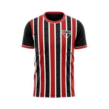 Imagem de Camiseta São Paulo Dry Fit Torcedor Tricolor Licenciado Campeão Variad
