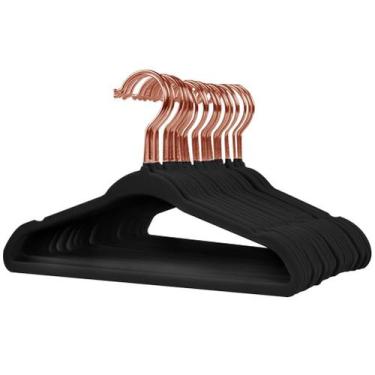 Imagem de Cabides de veludo para bebês Stormix, pacote com 32, antiderrapantes, 