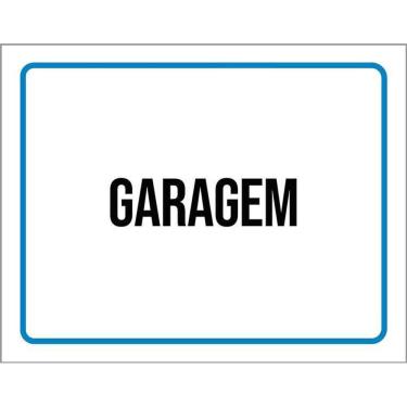 Imagem de Placa Ambiente Sinalização Setor Garagem 36X46