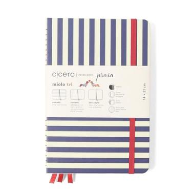 Imagem de CADERNETA CICEROS PRAIA MIOLO TRI 14X21 BARRACA