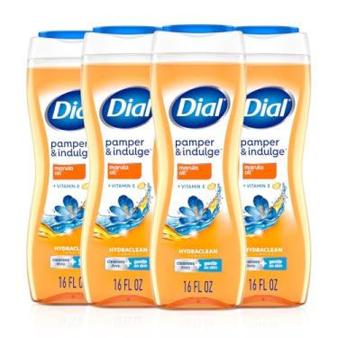 Imagem de Dial Sabonete Líquido Corporal, Mime e Delicie Óleo de Marula, 40 ml (pacote com 4), Complexo Hidráulico e Vitamina E, suave, deixa a pele nutrida, testada por dermatologistas, sem parabenos e