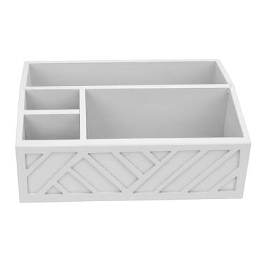 Imagem de ZAWELIYO Organizador da Estação de café de Madeira, Organizador de café, Portador de para Bancada Criada a Partir de Madeira Com Tamanho 12.6x8.46x4.92in, de Condimentos (Controlador branco)