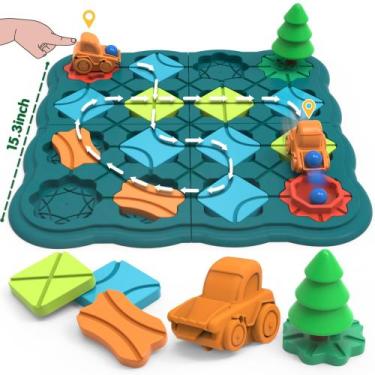 Imagem de Brinquedos infantis, jogos de tabuleiro STEM  quebra-cabeças Logic Roa