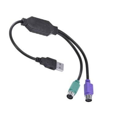 Imagem de Cabo Adaptador 2 PS2 Fêmea x USB Macho 30cm USBPS-2 Vinik