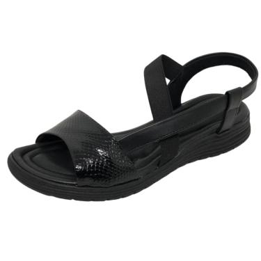 Imagem de Sandália Feminina Rasteira Elástico Conforto Comfortflex