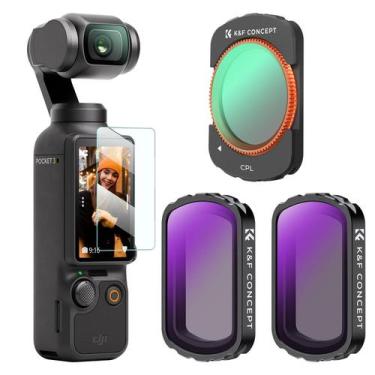 Imagem de Conjunto de filtros K&F Concept Magnetic ND CPL para DJI Osmo Pocket 3