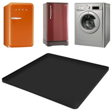 Imagem de Tapete de silicone para mini geladeira QinsuiKai 60x60x2cm com borda e