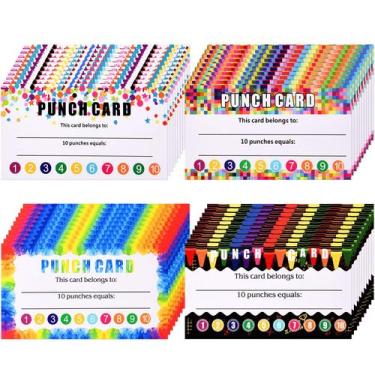 Imagem de Punch Cards Outus, cartão de recompensa de incentivo e fidelidade de 3