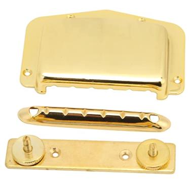 Imagem de RiToEasysports Protetor de Ponte de Metal Com Capa de Ponte: Operação Simples, Alta Dureza, Fácil Substituição, para Acessórios de Instrumentos de Cordas (Ouro)