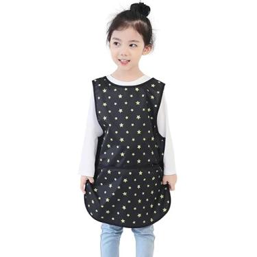 Imagem de Avental infantil Plie impermeável sem mangas com bolsos para idades de 1 a 8 anos da Plie, Lime Star, Small