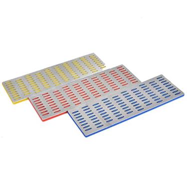 Imagem de ZJchao Afiador de Faca, 3 Peças de Pedras de Afiar de Diamante, Pedra de Afiar de Diamante Placa de de Amolar Ferramenta de Moagem Grossa/média/fina