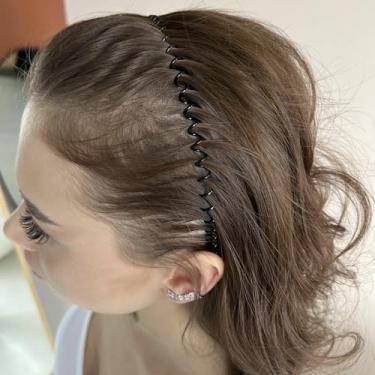 Imagem de 1 pacote com faixas elásticas flexíveis para pente de cabelo, acessórios invisíveis para pentear