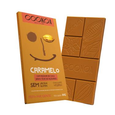 Imagem de Kit 2X: Chocolate Caramelo Vegano Cookoa 80g