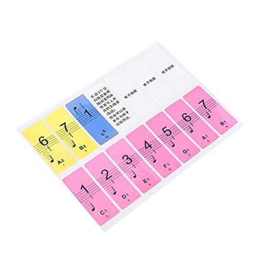 Imagem de ZJchao Adesivos para Teclado de Piano, 88 Teclas Removíveis, Adesivos para Teclas de Piano, Fácil Instalação para Iniciantes e Crianças (Colorido)