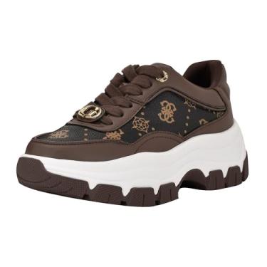 Imagem de GUESS Berrett Tênis feminino, Marrom-escuro 200, 40