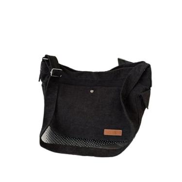 Imagem de Bolsa De Moda Simples Ombro De Veludo Mensageiro Feminina (preta)