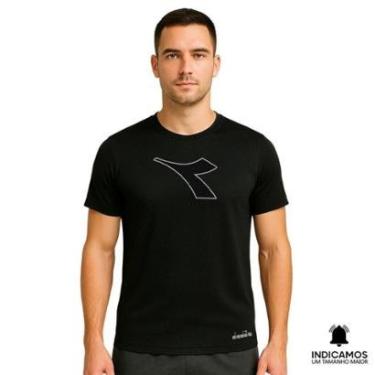 Imagem de Camiseta Diadora Big Logo Icon Masculina - Preto XGG-Masculino