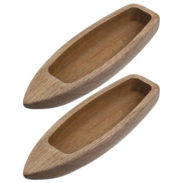 Imagem de Zerodeko 2 Peças De Modelo Barco Madeira Mini A Remo Miniatura Inacabado Canoa Pintável Pequeno Veleiro Mesa Decoração Náutica Para Artesanato Faça Você Mesmo