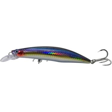 Imagem de C-Strike Prime Action Jerkbait CS20 110 mm e CS30 125 mm - Isca suspensa para pesca de surfe (mística, 20 g)