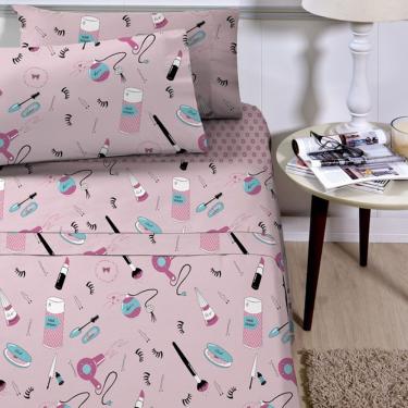 Imagem de Jogo De Lençol Planeta Mágico Solteiro 3 Peças Infantil Estampado - Make - 100% Poliéster