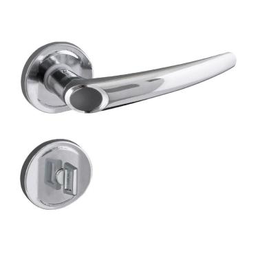 Imagem de Fechadura Banheiro Roseta Inox Polido Joy Aliança