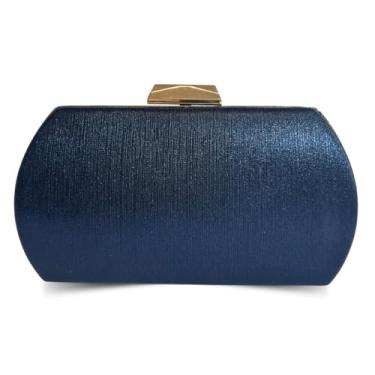 Imagem de Bolsa Clutch Festa Casamento Carteira De Mão Luxo Denise (Azul)
