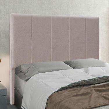 Imagem de Cabeceira Cama Box Casal 140 cm Arizona Linho Areia S04 - D'Rossi - DR