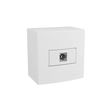 Imagem de Caixa Sobrepor 75X75 Tomada Telefone Margirius Sleek Rj11