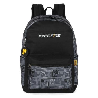 Imagem de Mochila de Costas Juvenil Estampada Free Fire FF - Luxcel-Masculino