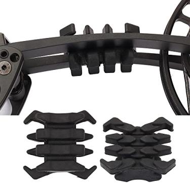 Imagem de SOPOGER amortecedores de membros de arco para arco composto amortecedores de membros de besta amortecedor estabilizador de membros divididos cortador de arco para reduzir ruído e vibração (p