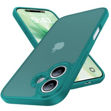 Imagem de Shiiuou Capa para iPhone 17, [laterais antiderrapantes caneladas] [proteção contra quedas de nível militar] [proteção total da câmera] capa de telefone fina antiamarela, macia ao toque, à prova de