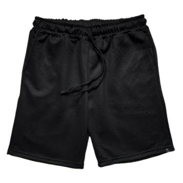 Imagem de Bermuda Moletom Masculina WSS Brasil, Preto, G