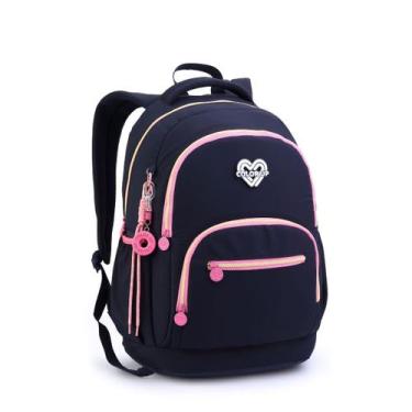 Imagem de Mochila Escolar Feminina Juvenil Espaçosa Para Notebook - Seanite, Azu