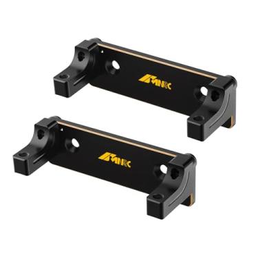 Imagem de NMNRC 2Pcs Brass Steering Servo Mount Plate Fixed Holder Bracket for Axial 1/10 Wraith 90048 RR10 Upgrades Part