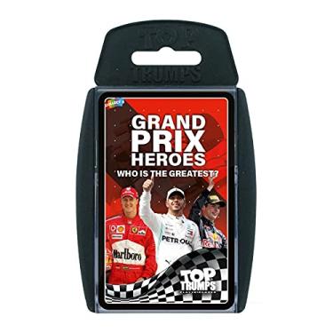 Imagem de Top Trumps Grand Prix Heroes Classic Card Game, aprenda dados sobre pilotos de corridas, incluindo Sebastian Vettel, Lewis Hamilton e Daniel Ricciardo, presente e brinquedo para meninos e meninas a