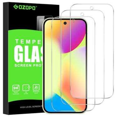 Imagem de GOZOPO Pacote com 3 protetores de tela para Google Pixel 10/10 Pro/Pixel 9/9 Pro, vidro temperado dureza 9H, instalação sem bolhas, antiarranhões, ultra HD transparente