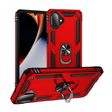 Imagem de Capa para Xiaomi redmi Note 13 Pro Plus 5G com protetor de tela, proteção militar fina à prova de choque capa traseira protetora para Redmi Note 13 Pro Plus (Note13 ProPlus vermelho)